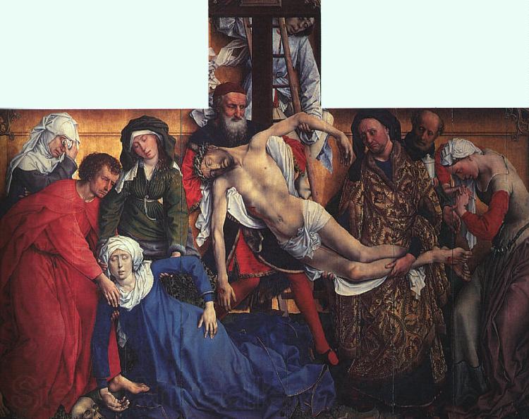 WEYDEN, Rogier van der The Descent from the Cross Norge oil painting art